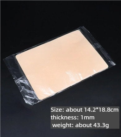 Blank Tattoo Practice Skin, Pink Silicone Skin, Practice Skin