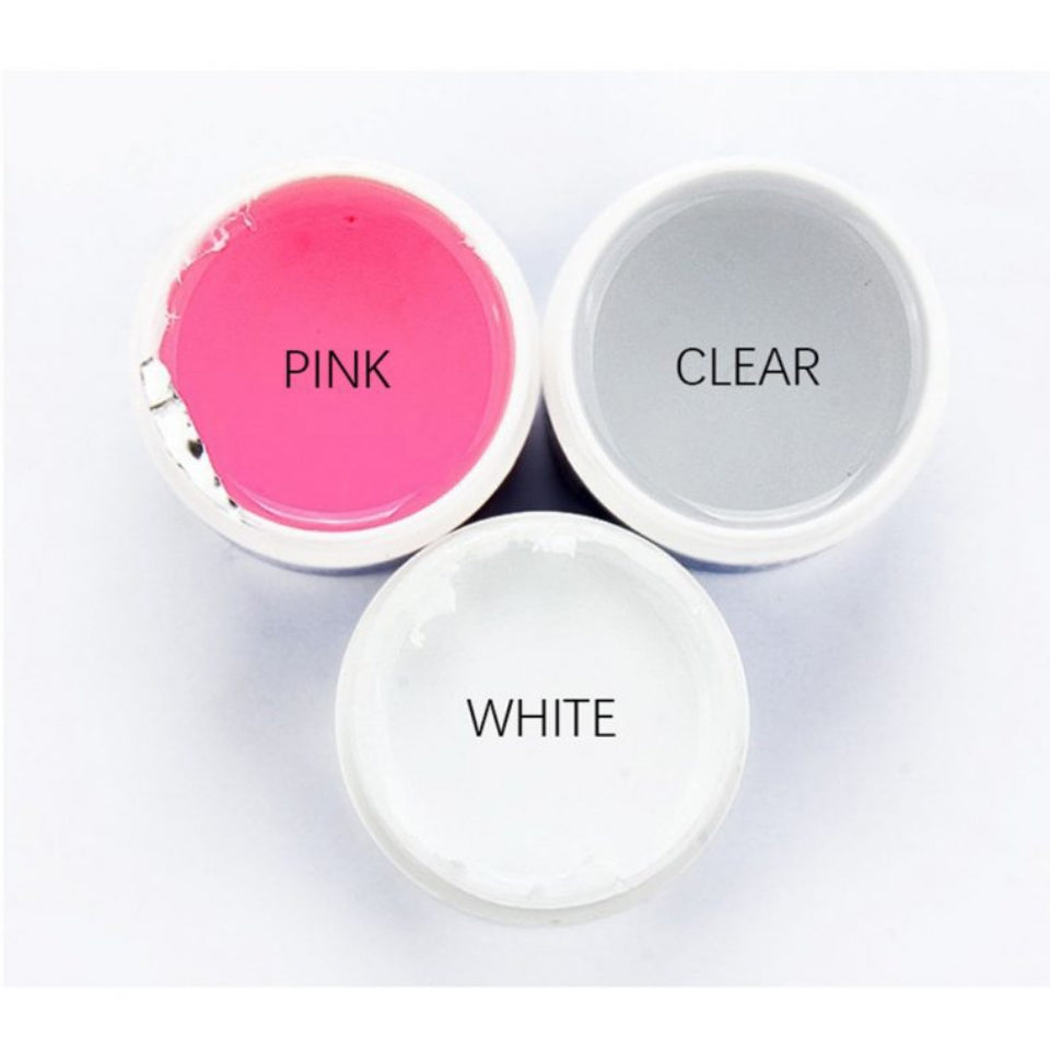 IBD Strong Builder Gel - CLEAR - UV Gel for tip overlays, sculpting pedicure nails polish art prep