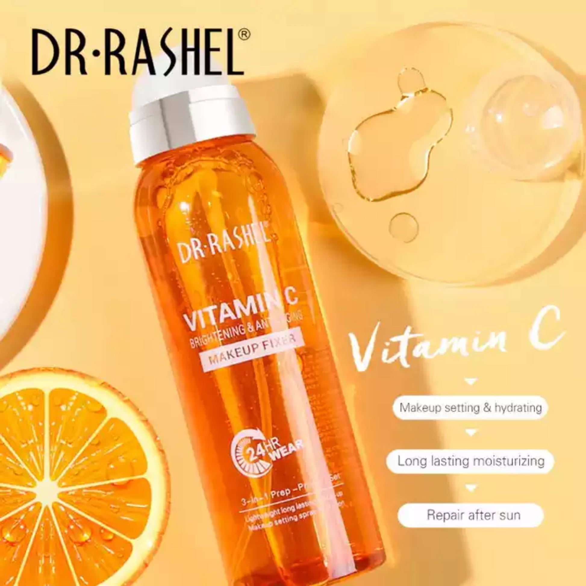 Dr. Rashel Vitamin C Brightening & Anti-Aging Makeup Fixer Fix Spray - 160ml