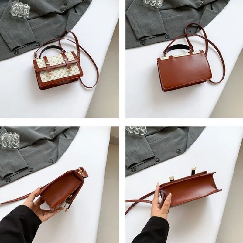 Mateamoda Stylish Monogram Print Boston Bag Crossbody Bag Handbag