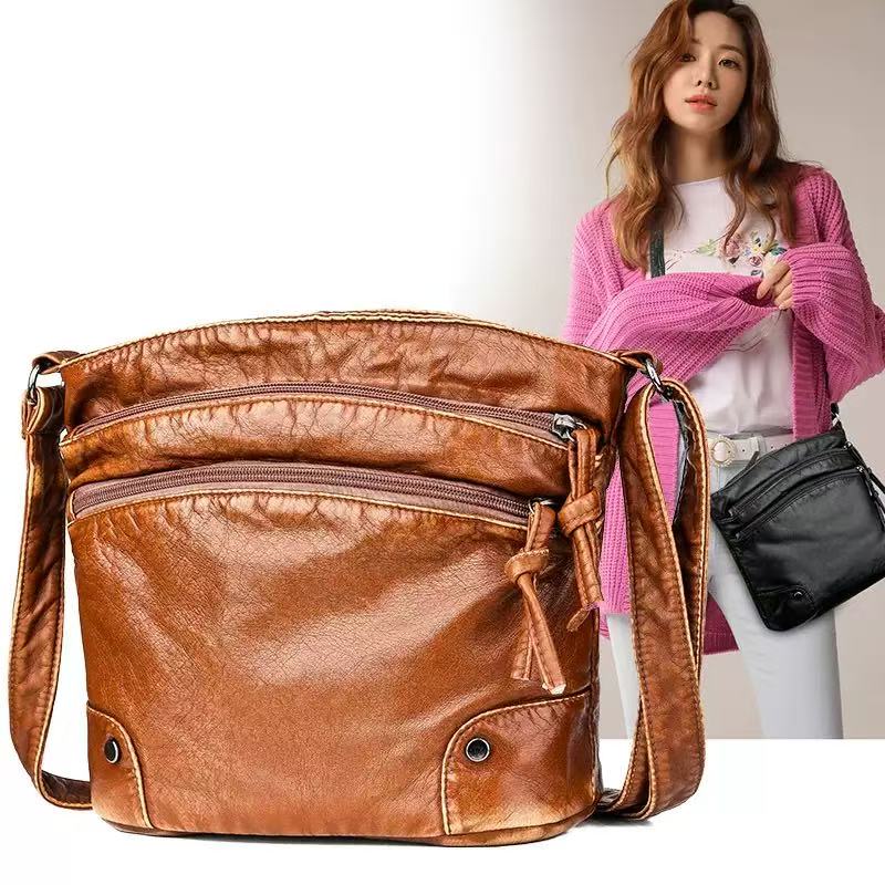 2025 New Arrivals Women's Shoulder Bag European and American Trend Retro Small Bag Casual Simple Crossbody Bag