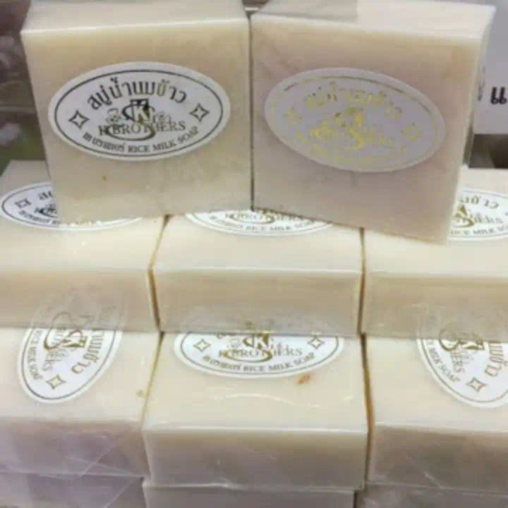 K. Brothers Rice Milk Soap Thailand Original Rice Extract K Brothers Soft Smooth Acne Radiant Skin Soap