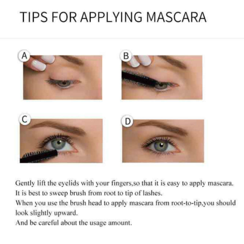 Waterproof mascara will last for a long time Makeup Eye black cross-border super long thin brush head, durable waterproof, thick, curly and non smudging