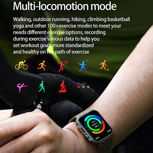 LIGE L81 Smartwatch 1.95 Inch Full Screen Health Monitoring Watches IP68 Waterproof Sport Fitness Tracker Bluetooth Call Smart Watch For Men Women