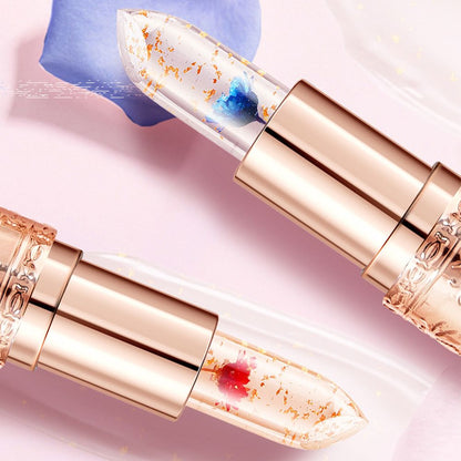 Petal jelly color changing lipstick Moisturizing, moisturizing, repairing dryness, non fading, non staining cup new lipstick color changing lipstick moisturizing, waterproof