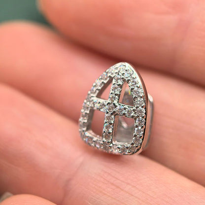 single grillz tooth cap man/woman valentine gift for her/women ice grillz mouth for men/women hip hop rapper body jewelry accessories party costume easter festival gift for girl friends