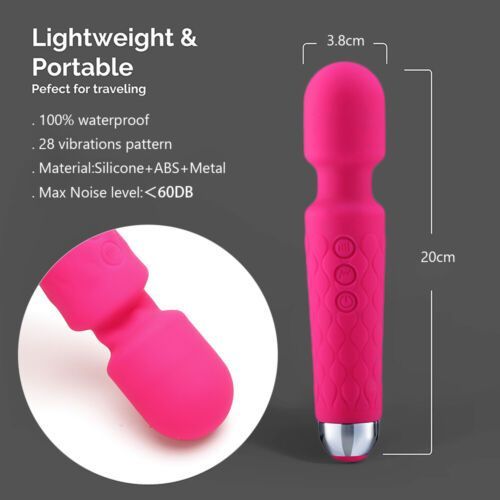 Sex Toy For Women Vibrator Magic Wand Body Massager Low pitched Adjustable Frequency Cordless deep Electric Back Massager