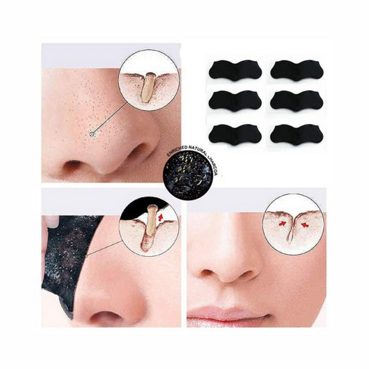 Dr. Rashel 6PCs Charcoal Nose Strips Deep Cleansing Removes Blackheads Exfoliating Strip - Dr Rashel