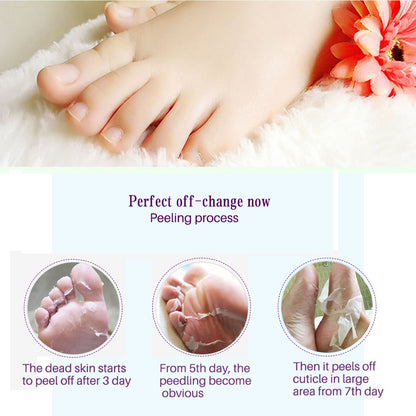 Exfoliating Foot Mask Pedicure Socks Exfoliation for Feet Mask Remove Dead Skin Heels Foot Peeling Mask for Legs with lavender extract Beauty and skin