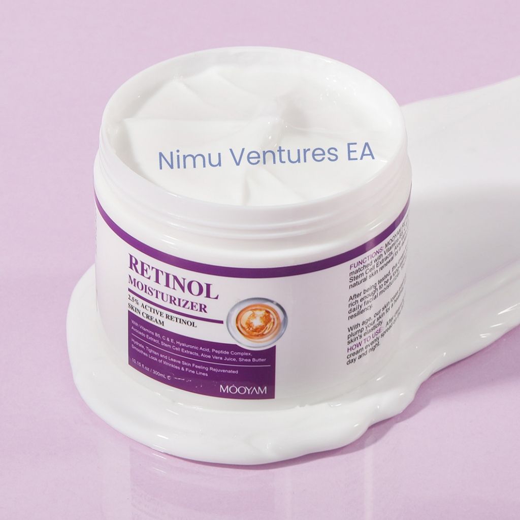 BIG Retinol Cream 2.5% Active Retinol Skin Moisturizer Cream with Vitamin B5, C, E, Hyaluronic Acid, Peptide complex, Avocado Extract Aloe Vera Shea Butter Anti-aging Skin Firming Wrinkles - MOOYAM