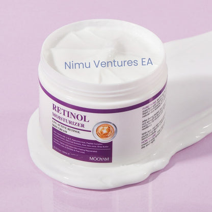 BIG Retinol Cream 2.5% Active Retinol Skin Moisturizer Cream with Vitamin B5, C, E, Hyaluronic Acid, Peptide complex, Avocado Extract Aloe Vera Shea Butter Anti-aging Skin Firming Wrinkles - MOOYAM