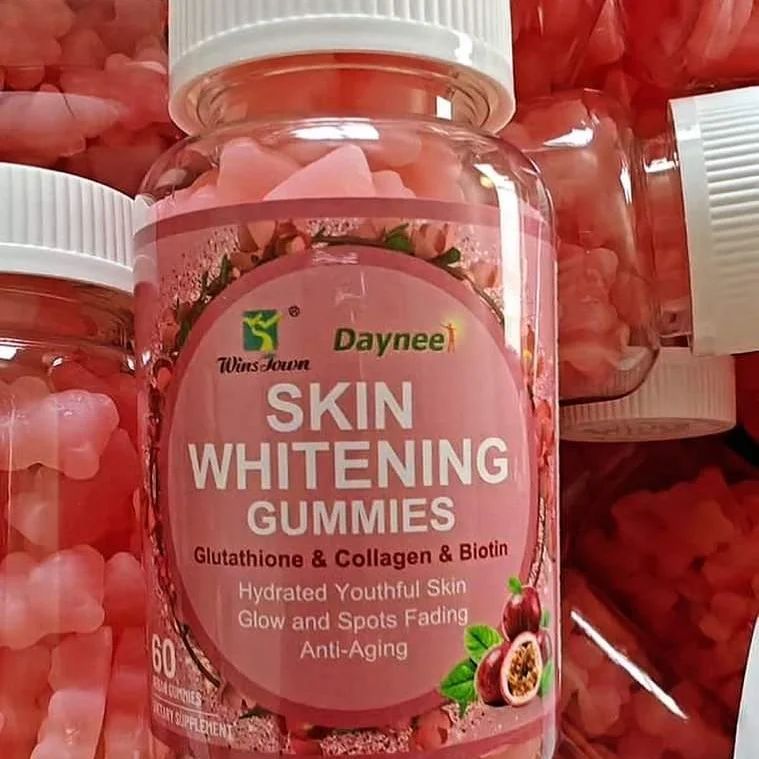 WinsTown Daynee Whitening Gummies Fudge L-Glutathione & Collagen Gummies Beauty Vitamin Anti-aging whitening gummies for Skin Supplement Youthing Glowing Skin Supplement