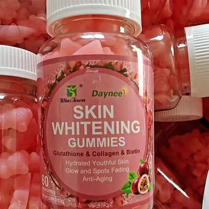 WinsTown Daynee Whitening Gummies Fudge L-Glutathione & Collagen Gummies Beauty Vitamin Anti-aging whitening gummies for Skin Supplement Youthing Glowing Skin Supplement