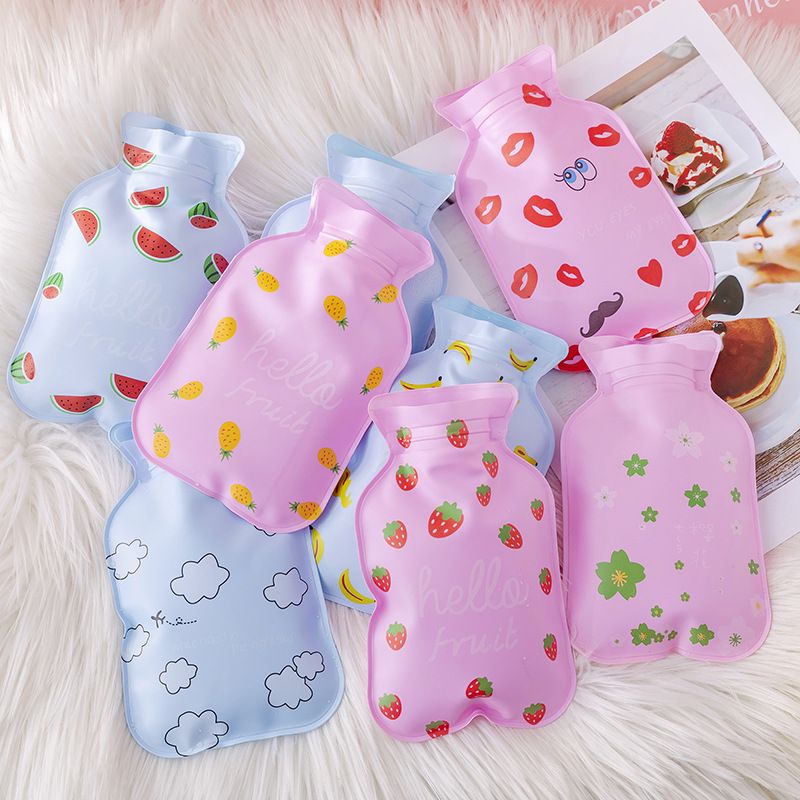 2pcs Mini Hot Water Bottle Cute Hot Water Bag Soft Portable Hot Water Bottle Menstrual Cramps Household Personal Care Women Lady Girls Period Pain Relief Warm Hand Warm Foot