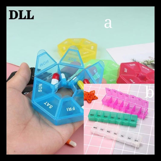 Weekly Pill Box Medicine Organizer Container Case
