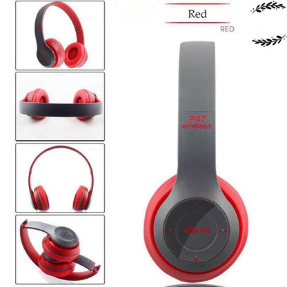 RichRipple P47 Wireless Stereo Bass Bluetooth Headphone Sports Foldable Headset With TF Micro for IOS/Android