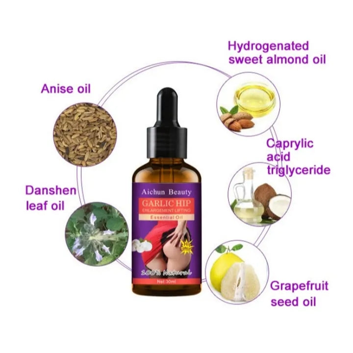 Aichun Beauty Garlic Hip Enhancement & Lifting Essential Oil 3 days effective