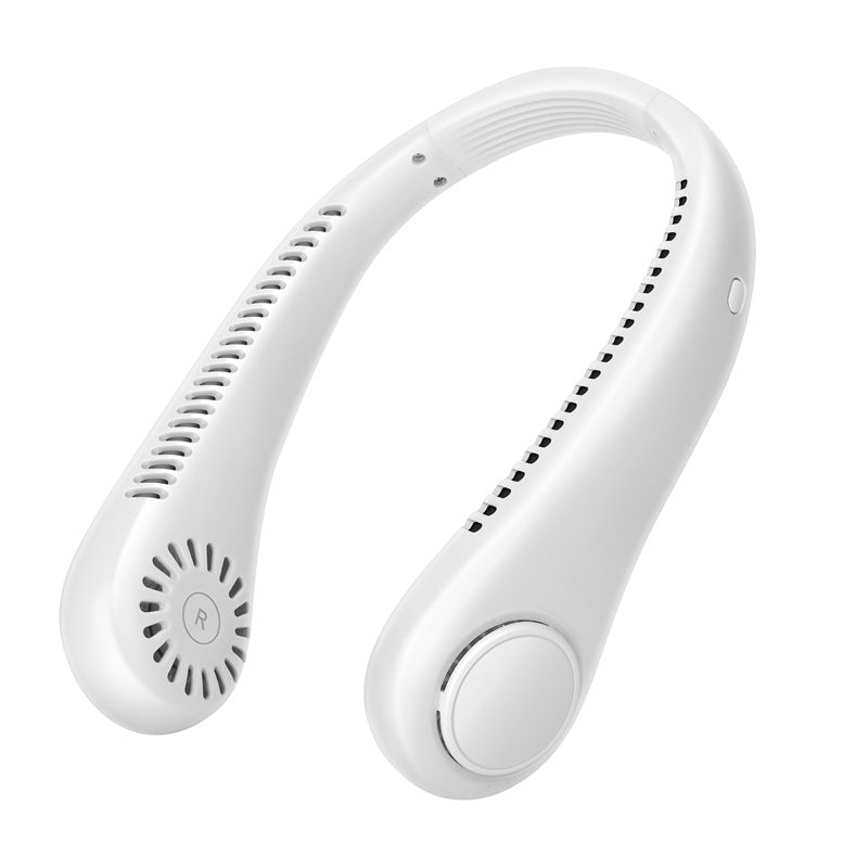 New Mini Neck Fan USB rechargeable Handheld fan without blades USB fan Portable Hand-held fan fashion Hand held fan