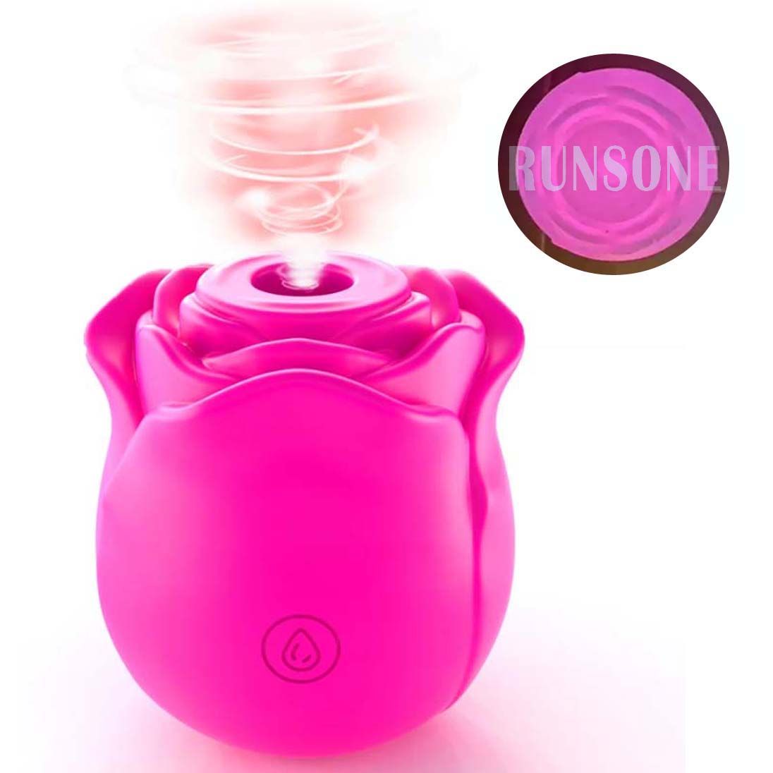 Womens Rose Clitoris Sucking Vibrator Nipples Sucker Oral Stimulator Powerful Rechargeable Adult Compact Foreplay Sex Toy For Girlfriend Wife