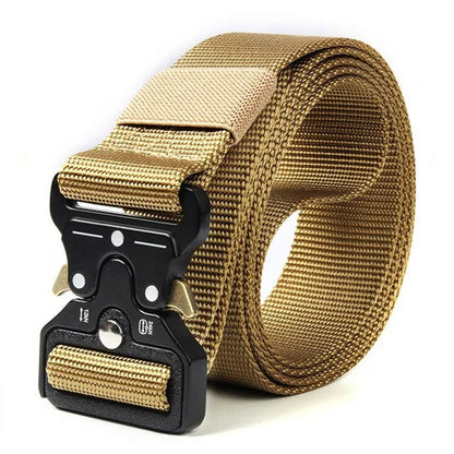 Classic Tactical Belt High Elastic Metal Hook Outdoor Training High Quality New Nylon Soldier Belt