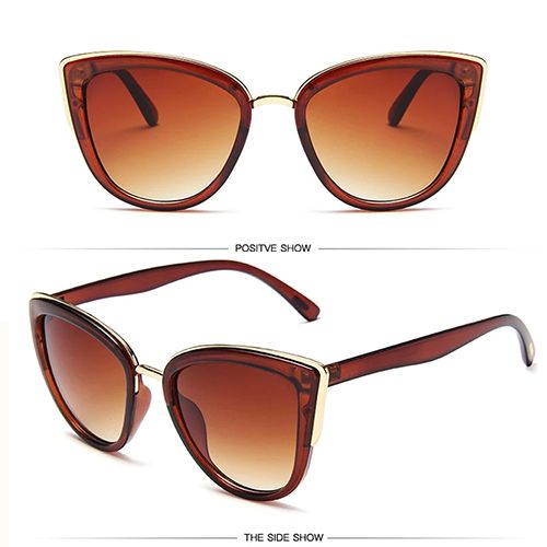 2024 New Arrivals Women Sunglasses Female Fashion Cateye Polarized Sunglasses, Sunwear Vintage Gradient Glasses Retro Cat eye Goggle Sun glasses Female Eyewear UV400 Eyewear Accessories