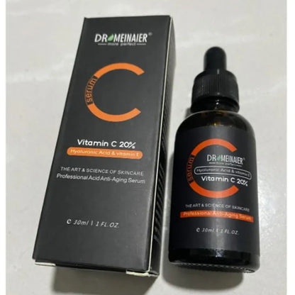 DR MEINAIER Vitamin C Face Serum with Hyaluronic Acid & Vitamin E Whitening Moisturizing Brightening Improve Roughness Lighten Spots Facial Essence