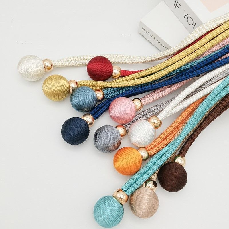 A Pair Adjustable Curtain Tiebacks Curtain Straps Light Luxury And Simple Tied With Ropes Tied With Gauze Curtains Fixed With Curtain Straps