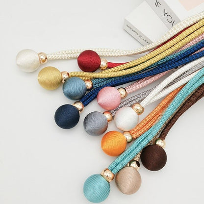 A Pair Adjustable Curtain Tiebacks Curtain Straps Light Luxury And Simple Tied With Ropes Tied With Gauze Curtains Fixed With Curtain Straps