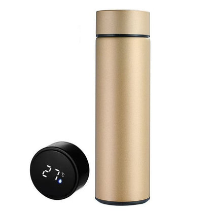 Temperature Display Thermos Cup Water Bottle Stainless Steel Divided Thermos Bottle Outdoor Vacuum Flask Insulated Cup Gift