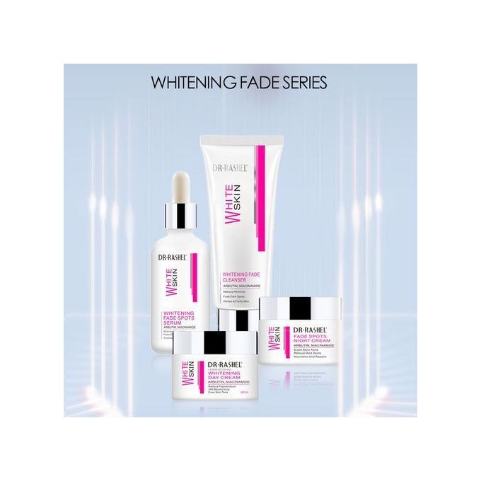 White Skin Whitening Fade Series-Cleanser,Serum, Day&Night Cream