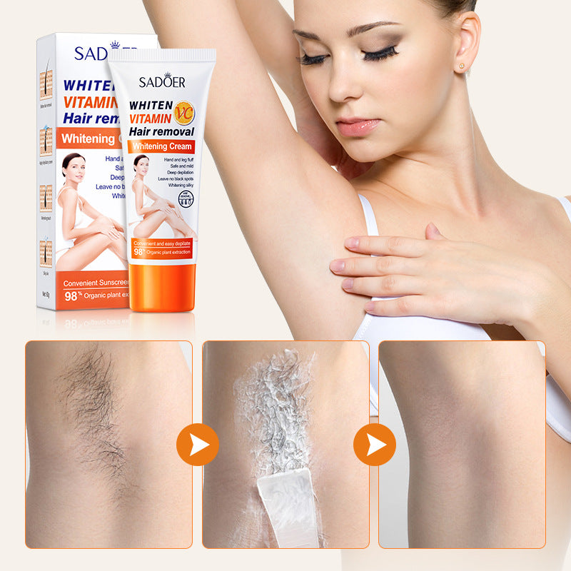 VC Hair Removal Cream Fast Painless Body Care Women Men Quick Hair Removal cream Armpit Legs Underarms 60g