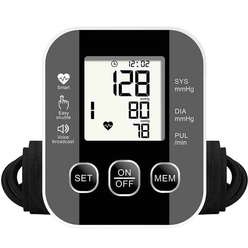 Blood Pressure Monitor Portable LCD Digital Portable Automatic Tonometer Voice Broadcast
