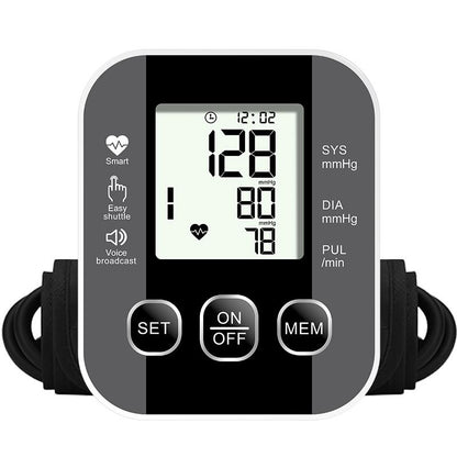 Blood Pressure Monitor Portable LCD Digital Portable Automatic Tonometer Voice Broadcast