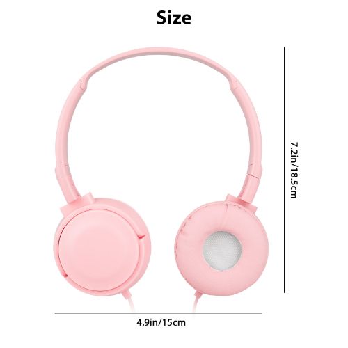 Kids Headphones, LEDream Adjustable On-Ear Wired Headsets Earphones with Mic for Children Boys Girls Cell Phones