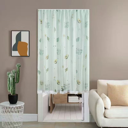 1pcs Punch-free Velcro Door Curtain For Door Window Curtains Protec tive For Living Room Bedroom Window Curtains Protective