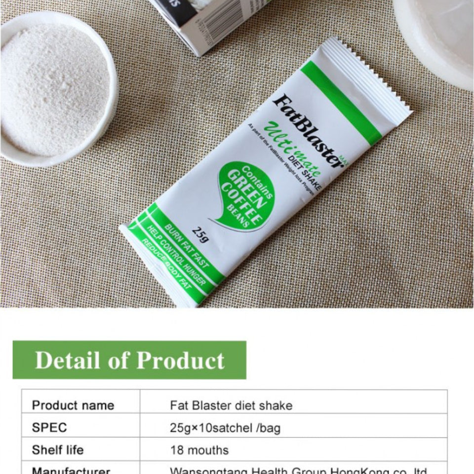 Wins Town Fatblaster Diet Shake Weight Loss Meal Replacement French Vanilla Flavor Fat Blaster