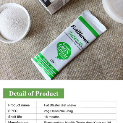 Wins Town Fatblaster Diet Shake Weight Loss Meal Replacement French Vanilla Flavor Fat Blaster