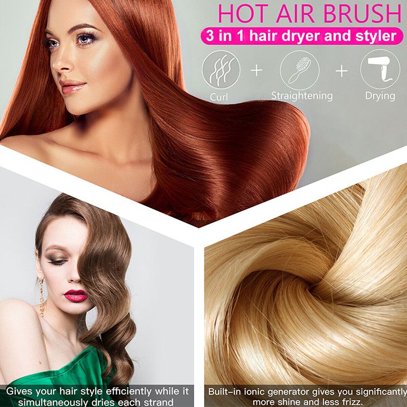 3 in 1 Hair Dryer Hot Comb Hair Brush Volumizer Hair Straightener Hot Air Curling Brushes Hair Styling Tools