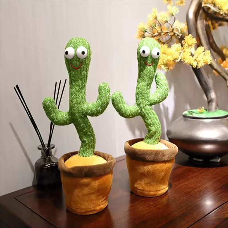 Musical Toys Can Record Parent-Child Communication Interaction Cute Talking Dancing Cactus Doll Speaking Voice Kawaii Children's Educational Toys
