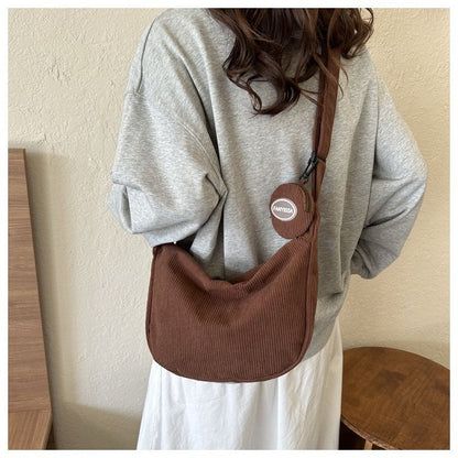 2PCS Women Shoulder Bag Messenger Bag Girl Casual Handbag Ladies Bags Fast Delivery Within 1-5 Days