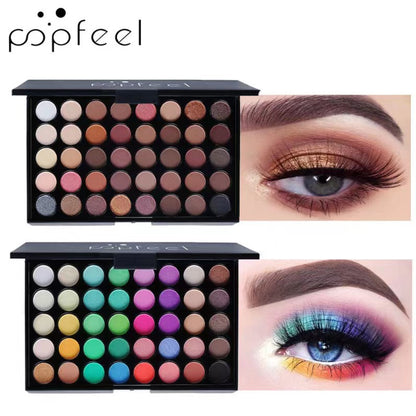 40 Color Matte Eyeshadow Palette Shimmer Glitter Eye Shadow Power Set Cosmetic Makeup Tools Make Up New Arrival