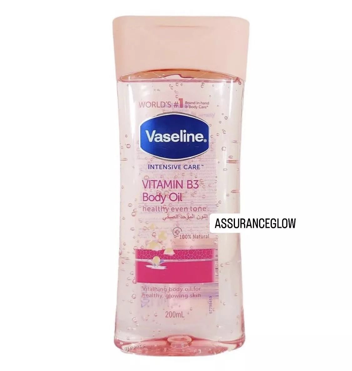 2 Packs Vaseline Daily Brightening Even Tone Body Lotion 400ml + 200ml Oil for Glowing Skin, with Vitamin B3 & Triple Sunscreens-For Radiant Looking Skin in 2 Weeks Vaseline Body Lotion Vaseline Oil