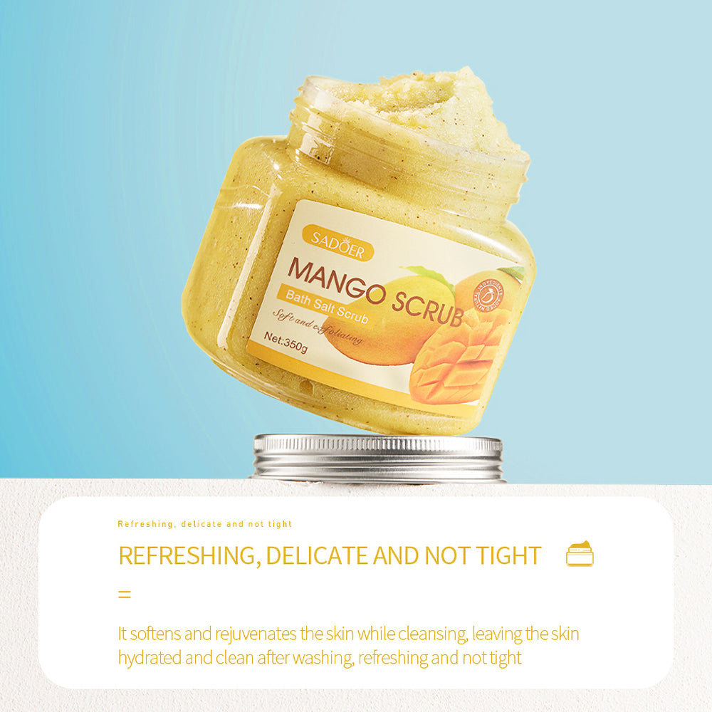 SADOER Bath Salt Scrub Scrub moisturizes and softens exfoliates Body Scrub for All Natural Skin Care - Exfoliating Multi Purpose Body and Facial Scrub