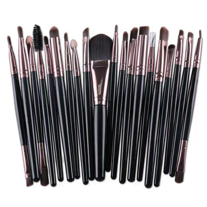 20PCS Professional Makeup Brushes Set Foundation Eyebrow Eyeliner Blush Cosmetic Brushes Concealer Brushes Eye Shadow Blending Liner Make Up Brush Kit