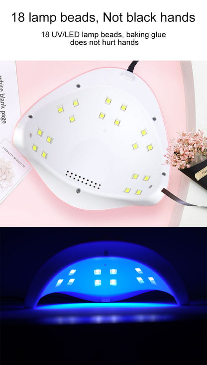 Gel Nail Polish Kit with U V Light and Drill Starter Kit 16 Colors Gel Nail Polish Poly Nail Gel Kit Base Top Coat Kit Nail Stickers Professional Gel Manicure Kit with Everything Gift for Women