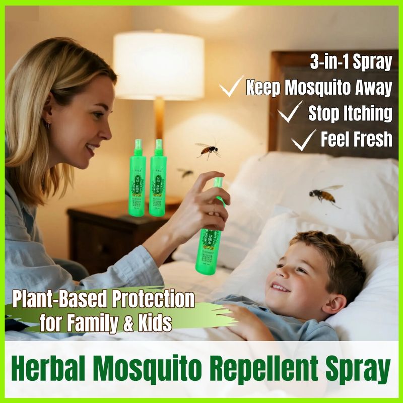 2pcs Natural Herbal Mosquito Repellent Spray Florida Water Cool Body Spray Anti-Mosquito Bites Anti-itch Repel Mosquitoes Relieve Itching Antibacterial Care Skin Feels Fresh Scent Childcare SkinCare
