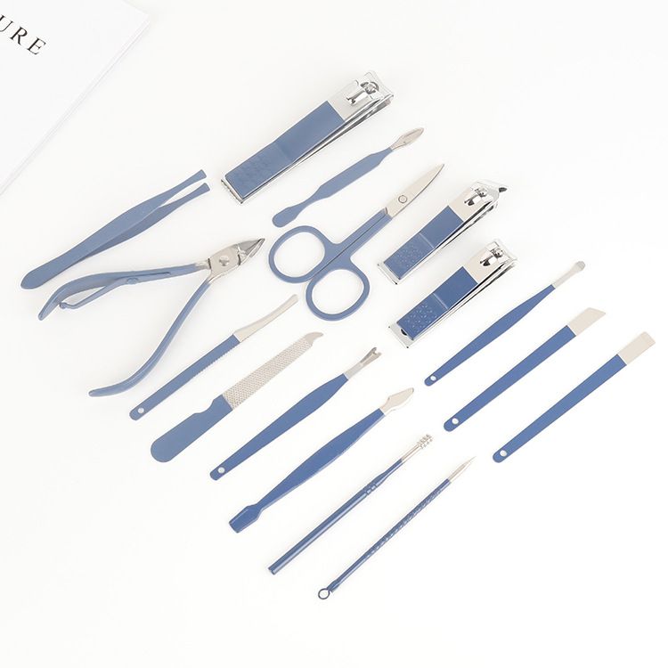 Nail clipper set, 16 piece nail tool set, complete set of nail clippers, home beauty set, nail clipper set