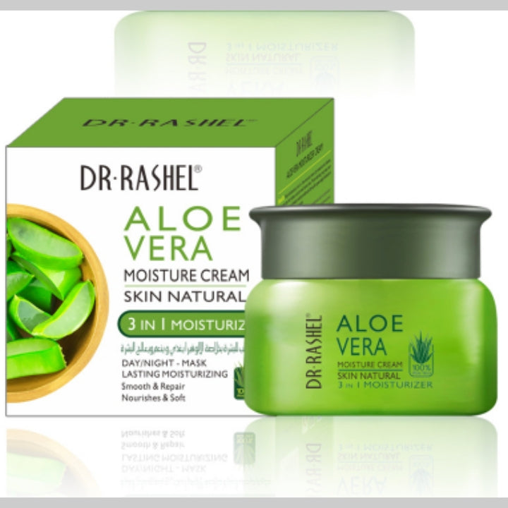Dr. Rashel Aloe Vera Face Serum + Cream + Toner +Cleanser - 4 IN1 SET Facial Skin Care Moisturizing Soothing Repair