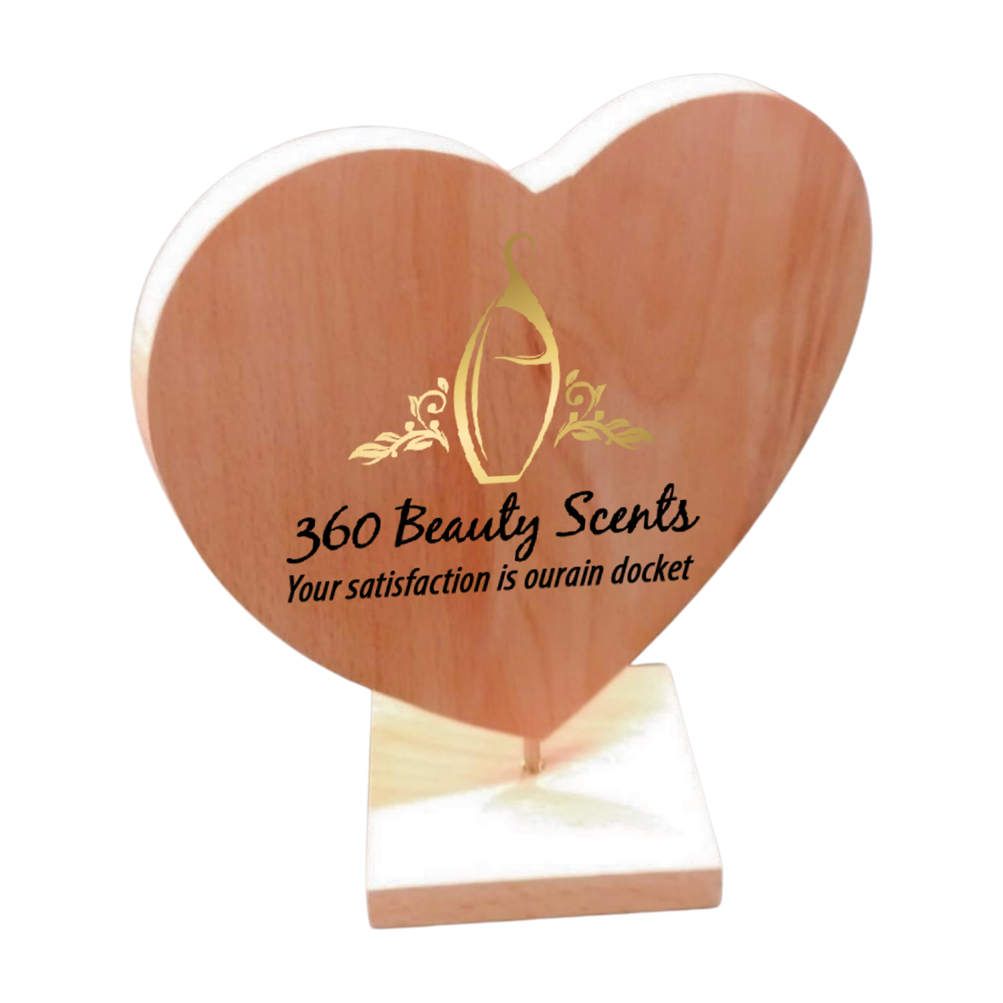 wooden heart shaped plaque