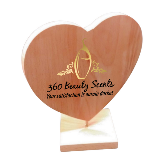 wooden heart shaped plaque